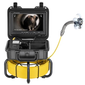 VEVOR Sewer Camera, 230 ft/70 m, 9″ Screen Pipeline Inspection Camera with DVR Function, 12 Adjustable LEDs, 16 GB SD Card, Waterproof IP68 for Sewer Line, Home, Duct Drain Pipe Plumbing(98ft/30m)