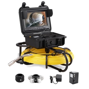 VEVOR Sewer Camera, 230 ft/70 m, 9″ Screen Pipeline Inspection Camera with DVR Function, 12 Adjustable LEDs, 16 GB SD Card, Waterproof IP68 for Sewer Line, Home, Duct Drain Pipe Plumbing(300ft/91.5m)
