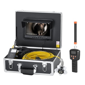 VEVOR Sewer Camera with 512Hz Locator, 165 ft/50 m, 9″ Drain Inspection Camera with Self-Leveling, 36X Zoom, Plumbing Cameras with Lights-12 LED, 32GB Card, IP68 Waterproof Snake Cameras for Duct Pipe(165ft/50m)