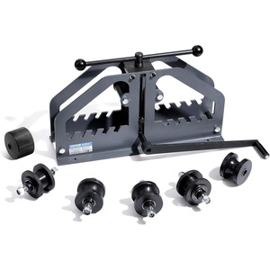 VEVOR Tube Roller Bender, Max 1-1/2″ Manual Tube Pipe Roller Bender with 6 Dies, 360° Copper Aluminum Pipe Bending Tool for Square, Round Tube & Flat Bar, Ideal for HVAC Air Conditioning Auto Repair