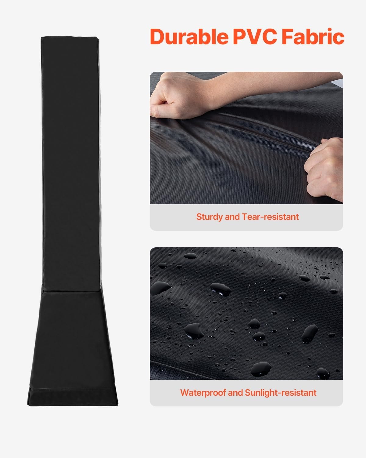 image:imageVEVOR Basketball Pole Pad 64 Tall and 2 Thick Heavy Duty Wrap Around Pole Padding Fits 6x67x7 inch Diameter Square Pole AllWeather Waterproof Protective Pad for Basement Garage Playground