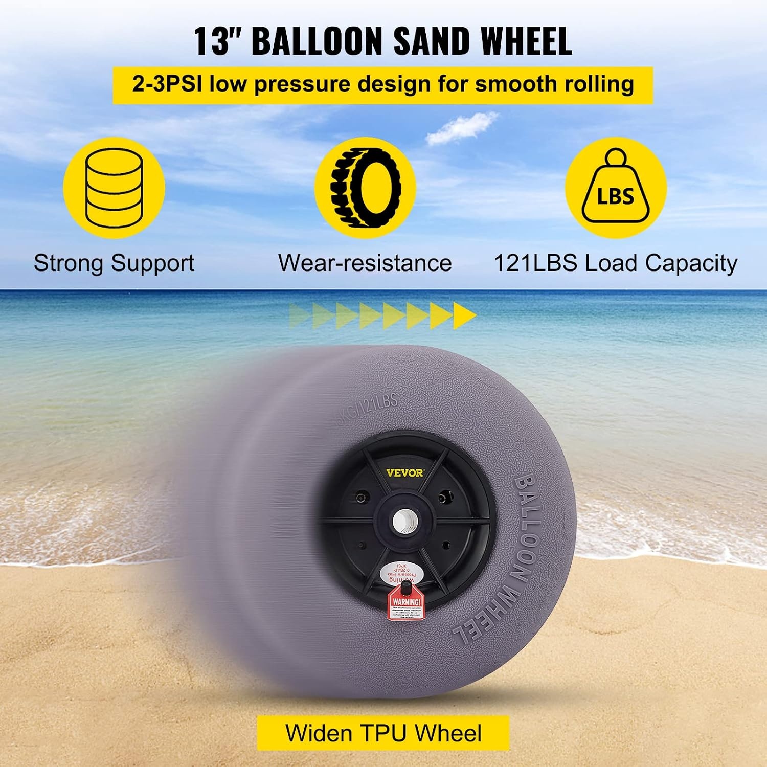 image:imageVEVOR Beach Balloon Wheels12