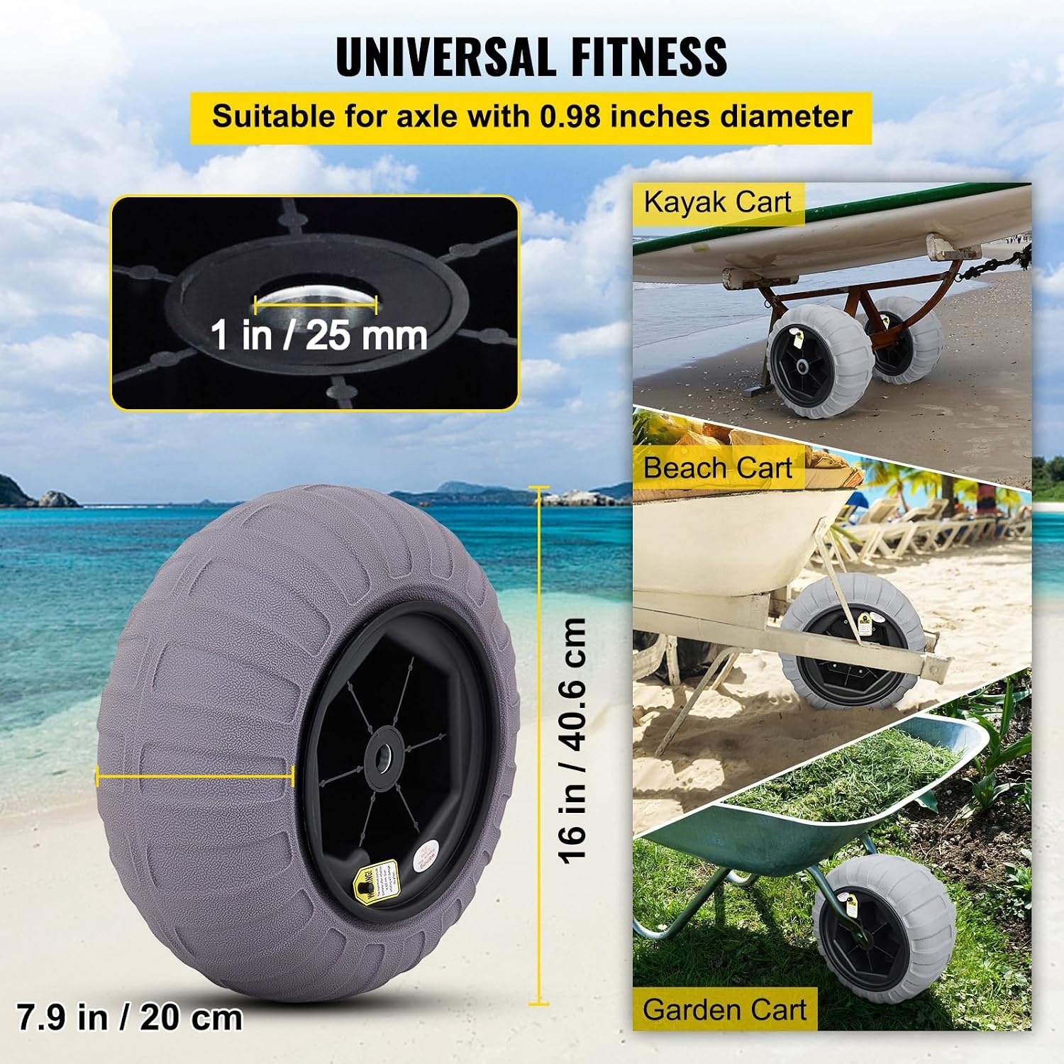 image:imageVEVOR Beach Balloon Wheels16