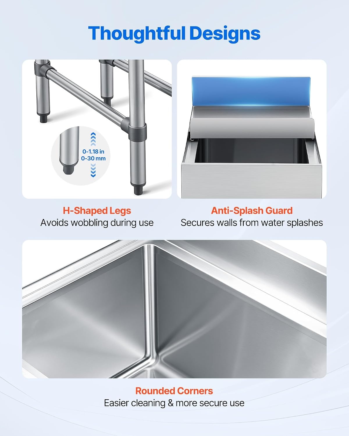 image:imageVEVOR Commercial Ice Bin Stainless Steel Ice Chest with Sliding Lid 24H LongLasting Insulation Cooler Cart Cocktail Unit for Bar Restaurant Pub NSF 24 Inch12 x 24 x 33