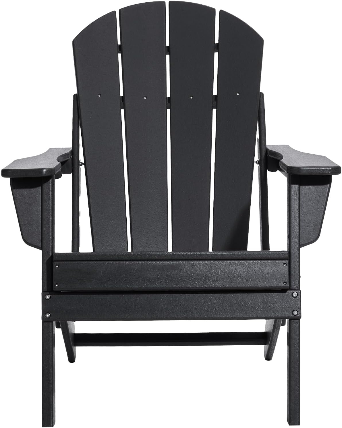 image:imageVEVOR Folding Adirondack Chairs Set of 2 with Cup Holder AllWeather Portable Plastic Fire Pit Chair Outdoor Adirondack Patio Chair with Relaxing Arm Rest Ergonomic for Garden Backyard WhiteBlack Plastic Adirondack Chairs Set of 2 With Cup Holder