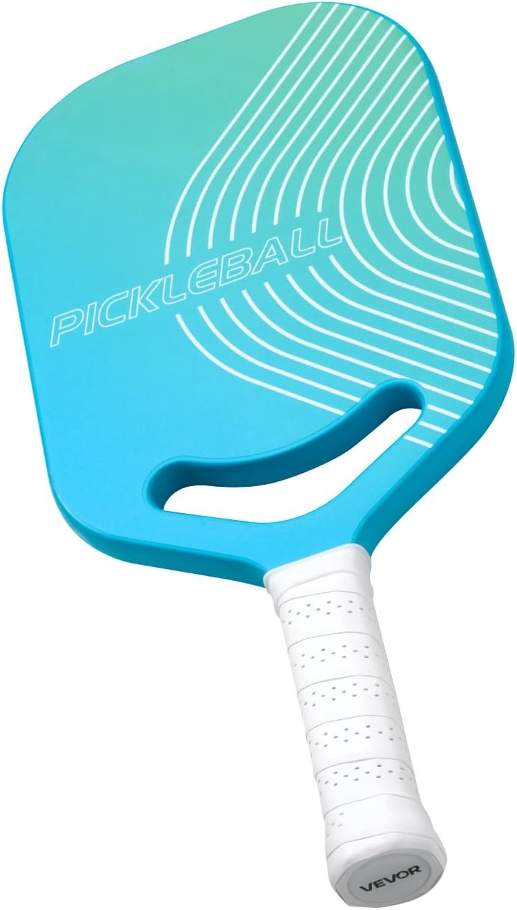 image:imageVEVOR Pickleball Paddle T700 Carbon Fiber Surface amp Honeycomb Core Pickleball Paddle with Increased Power amp Control amp Spin Pickle Ball Racket for Adults Men amp Women ChildrenCyan Gradient