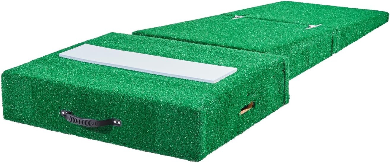 image:imageVEVOR Pitching Mound Baseball Game Mound IndoorOutdoor Pitching Practice and Training Equipment Softball Pitching Aids with Antifade Turf and Pitching RubberGreen