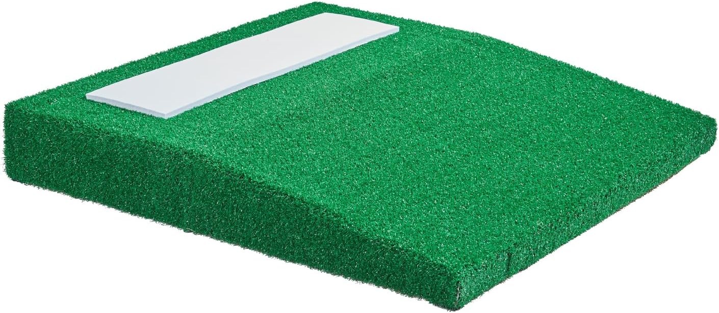 image:imageVEVOR Pitching Mound Baseball Game Mound IndoorOutdoor Pitching Practice and Training Equipment Softball Pitching Aids with Antifade Turf and Pitching RubberGreen