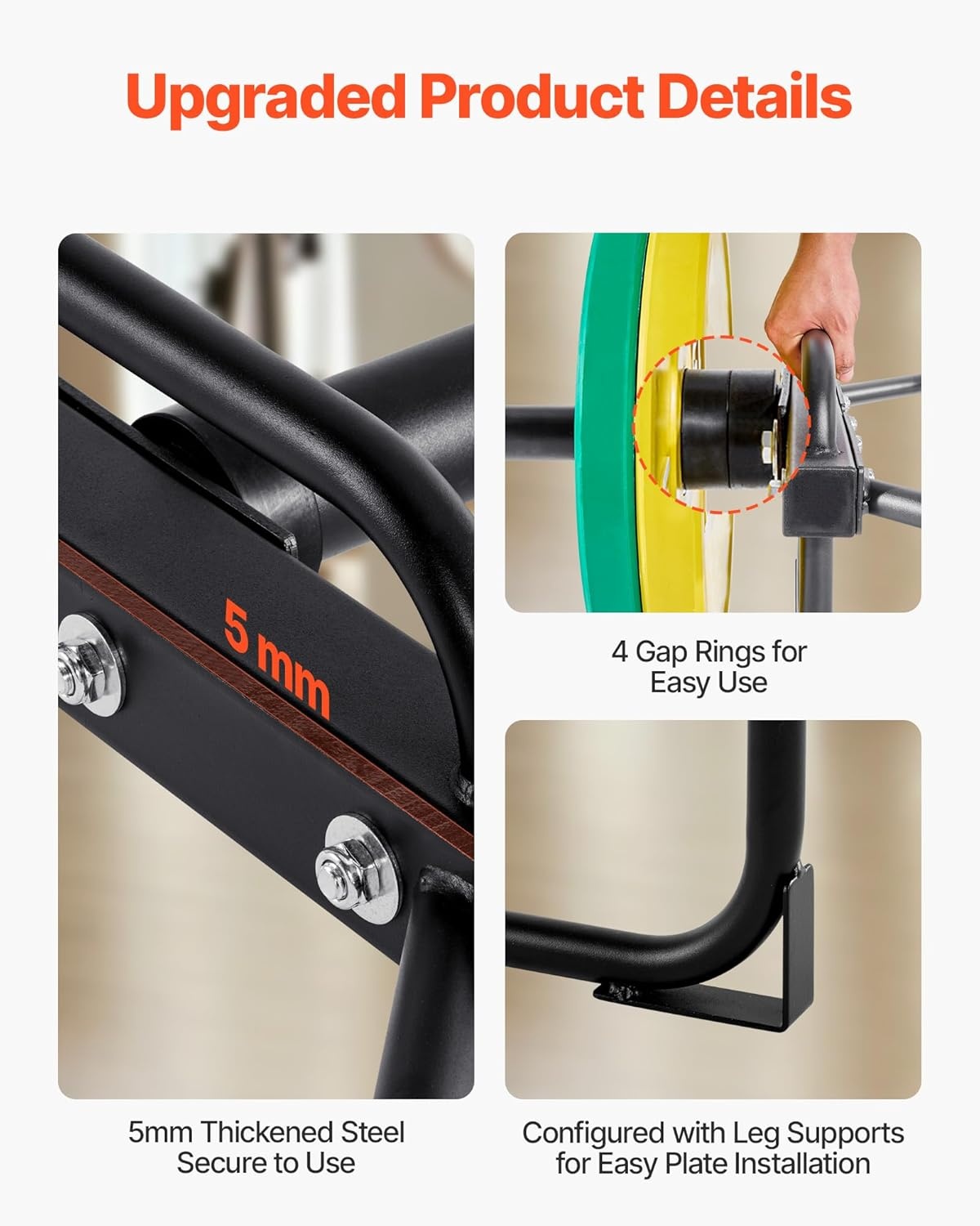 image:imageVEVOR Safety Squat Bar 700 amp 1500 LBS Plus 500 LBS Hex Barbell Trap Bar Ideal for Squats Deadlifts Lunges Rehab500 Pounds