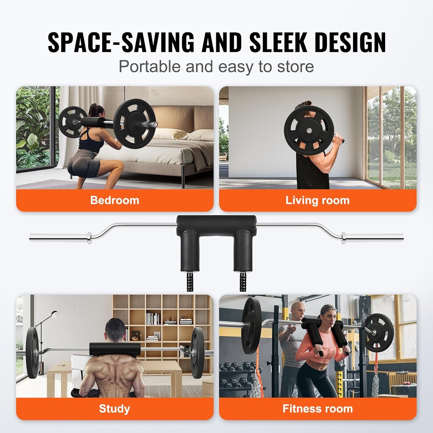 image:imageVEVOR Safety Squat Bar 700 amp 1500 LBS Plus 500 LBS Hex Barbell Trap Bar Ideal for Squats Deadlifts Lunges Rehab8661 x 1870 x 492 inches