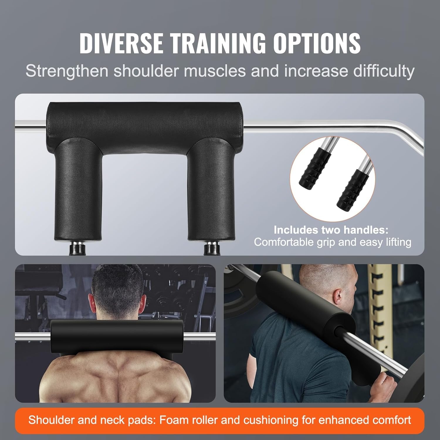 image:imageVEVOR Safety Squat Bar 700 amp 1500 LBS Plus 500 LBS Hex Barbell Trap Bar Ideal for Squats Deadlifts Lunges Rehab8661 x 1870 x 492 inches