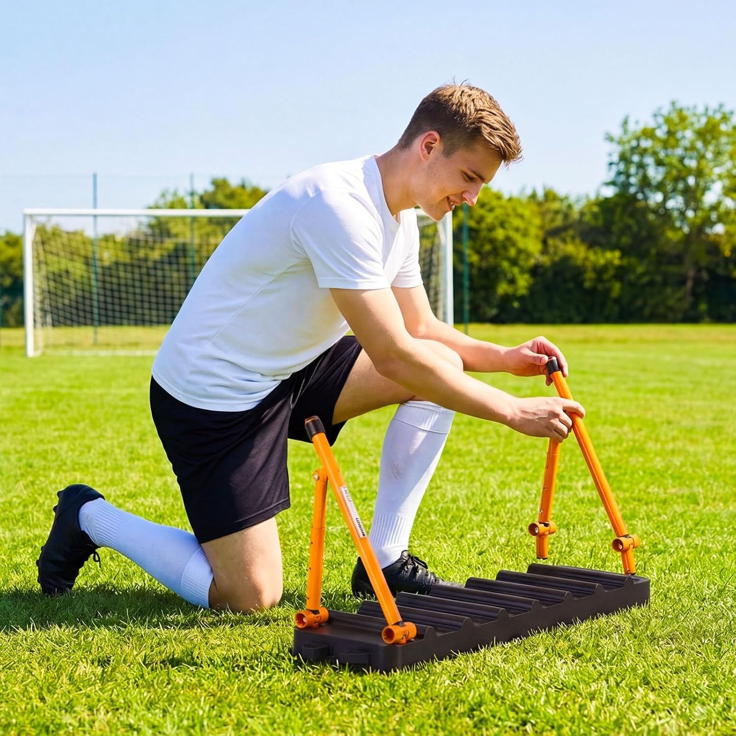 image:imageVEVOR Soccer Rebounder Board MultAdjustable Angles Portable Soccer Rebound Wall Foldable Kickback Board Soccer Practice Equipment Ideal for Kids amp Adults Passing amp Shooting Drills374 x 98