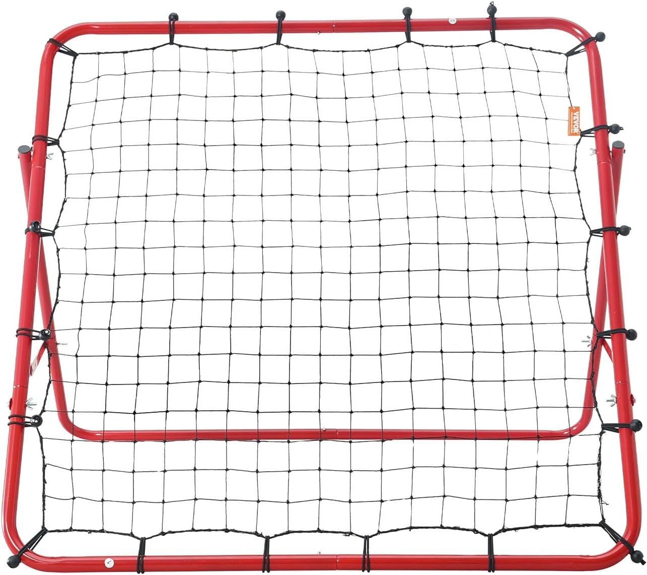 image:imageVEVOR Soccer Rebounder Net QuickSwitch Angle Soccer Goal Rebounder for Control Passing Practice HeavyDuty Iron Frame amp PE Net Easy Setup Ball Training Equipment for TeensampAdults 33x33FT
