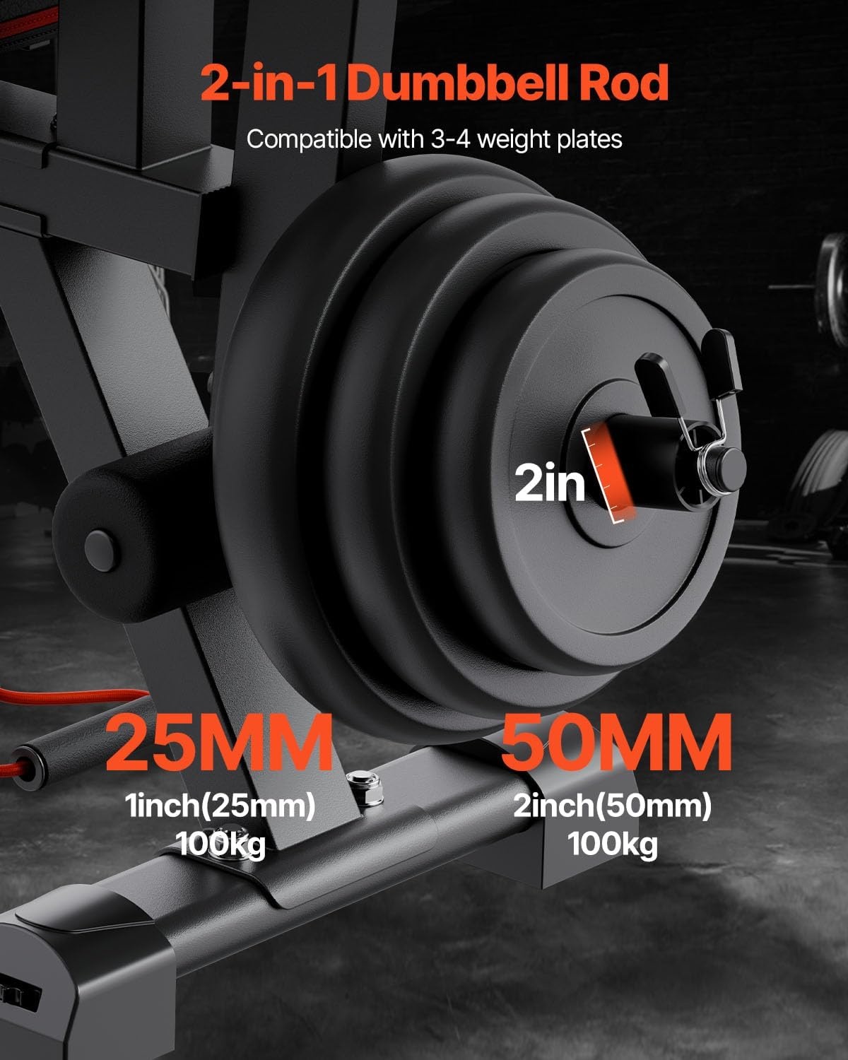 image:imageVEVOR Weight Bench 800lbs660lbs Adjustable Weight Bench Press for Full Body Workout Exercise Situp Bench for Home Gym Strength Training Multiple Functions Fast AdjustmentBlack