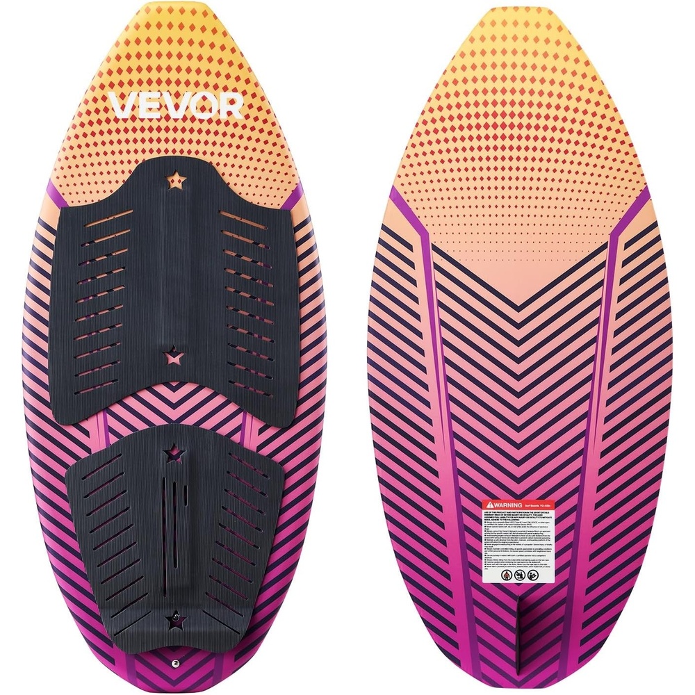 image:imageVEVOR 45Inch Wakesurf Board Wake Surfing Board with EPS Foam Core amp EVA NonSlip Pad UVResistant Wakesurfing Boards for Youth Up to 110 lbs