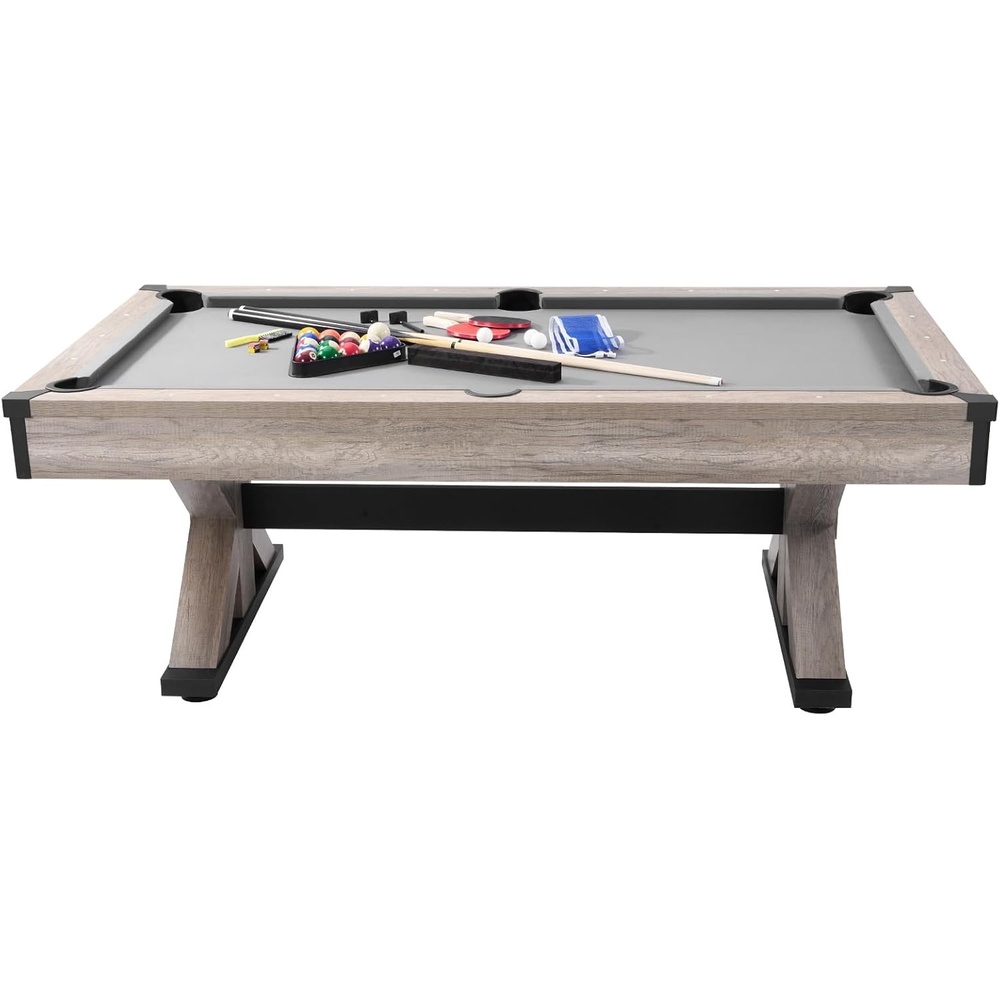 image:imageVEVOR 7ft 3in1 Multi Game Table with Dining Pool and Tennis Table for Family Game Room Adults Includes Full Set of AccessoriesAccessories