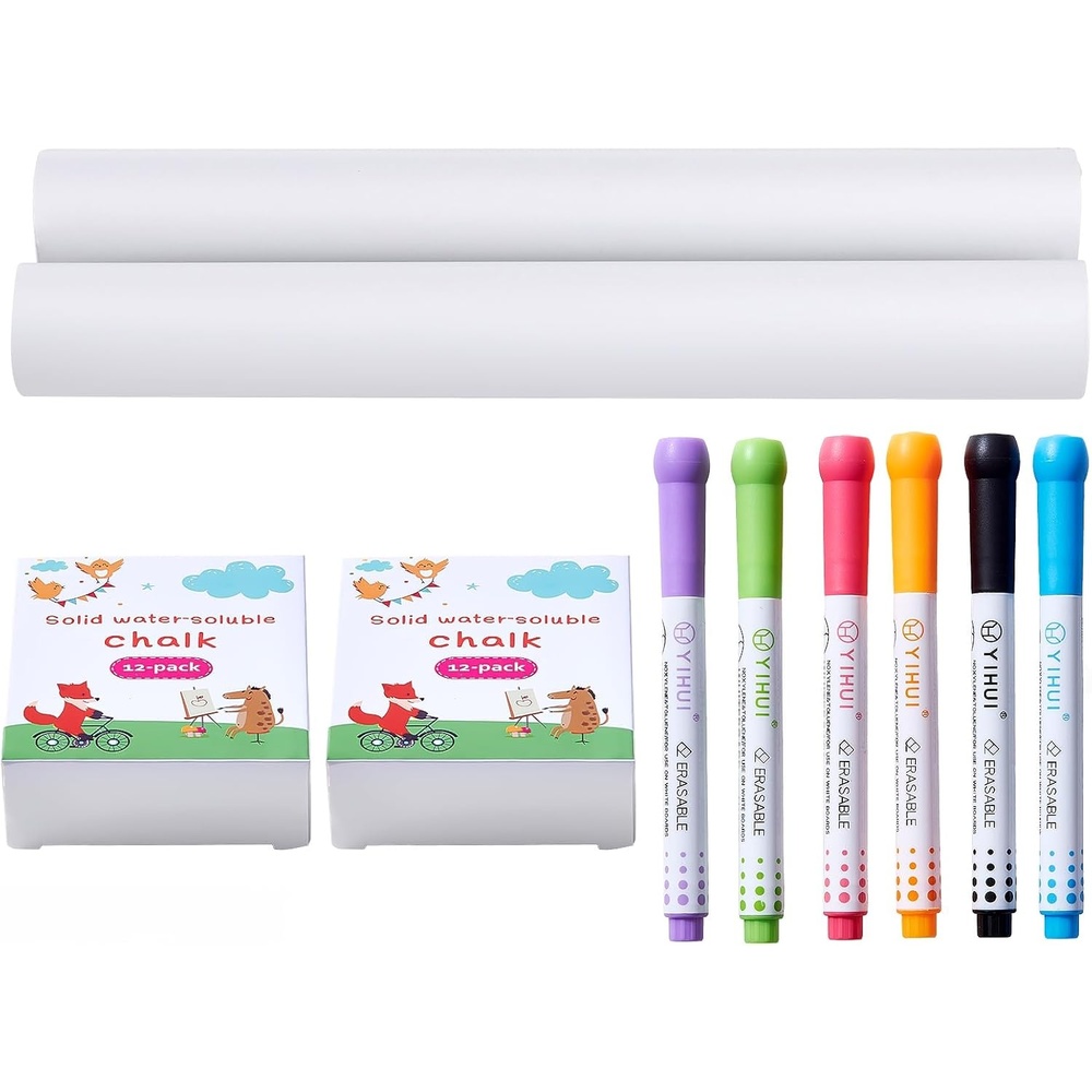 image:imageVEVOR Art Easel for Kids 2in1 Wooden DoubleSided Kids Art Easel with Magnetic Whiteboard amp Chalkboard Adjustable Standing Rotatable Foldable Drawing Board with Painting Accessories for Boy GirlAccessory Set for Wooden