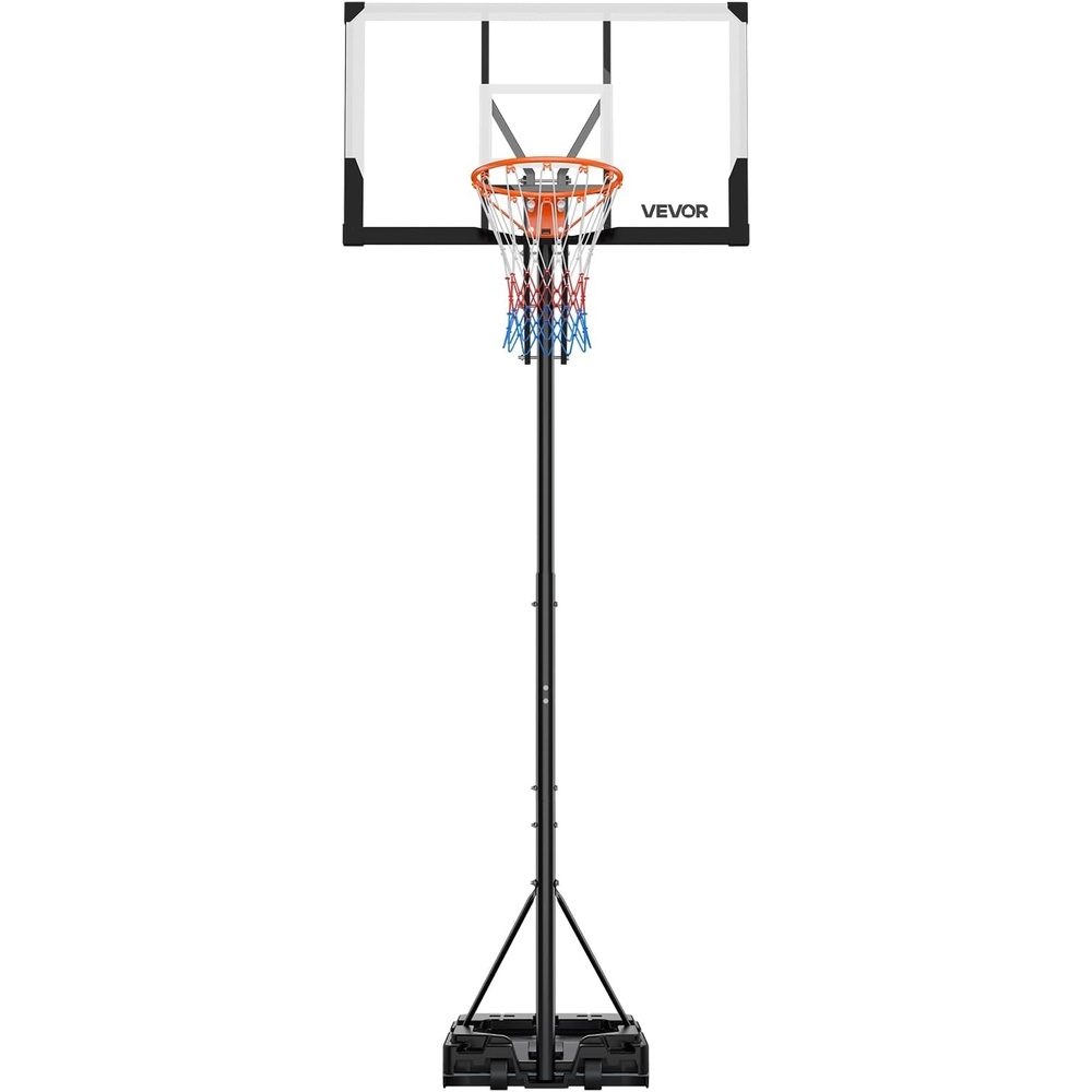 image:imageVEVOR Basketball Hoop 28 32 44 48 54 Inchs PC Backboard Height Adjustable Basketball Portable Hoop amp Goal Regulation Basketball Hoop Outdoor Teens Adults Basketball Court Schools ParksUpgraded Adjustable 52510ft  48 inch Backboard