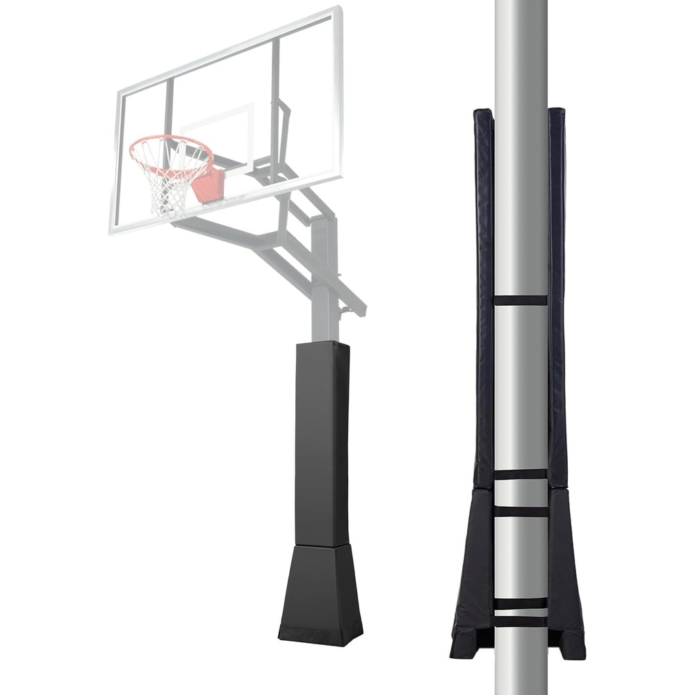 image:imageVEVOR Basketball Pole Pad 64 Tall and 2 Thick Heavy Duty Wrap Around Pole Padding Fits 6x67x7 inch Diameter Square Pole AllWeather Waterproof Protective Pad for Basement Garage Playground