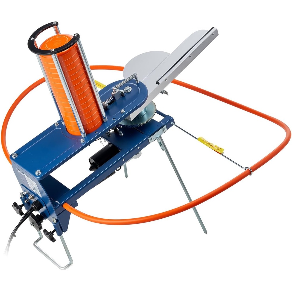image:imageVEVOR Clay Pigeon Thrower Automatic Skeet and Trap Launcher with Adjustable Angle amp Foot Pedal for Clays Throwing Shooting SportsBlueOrange