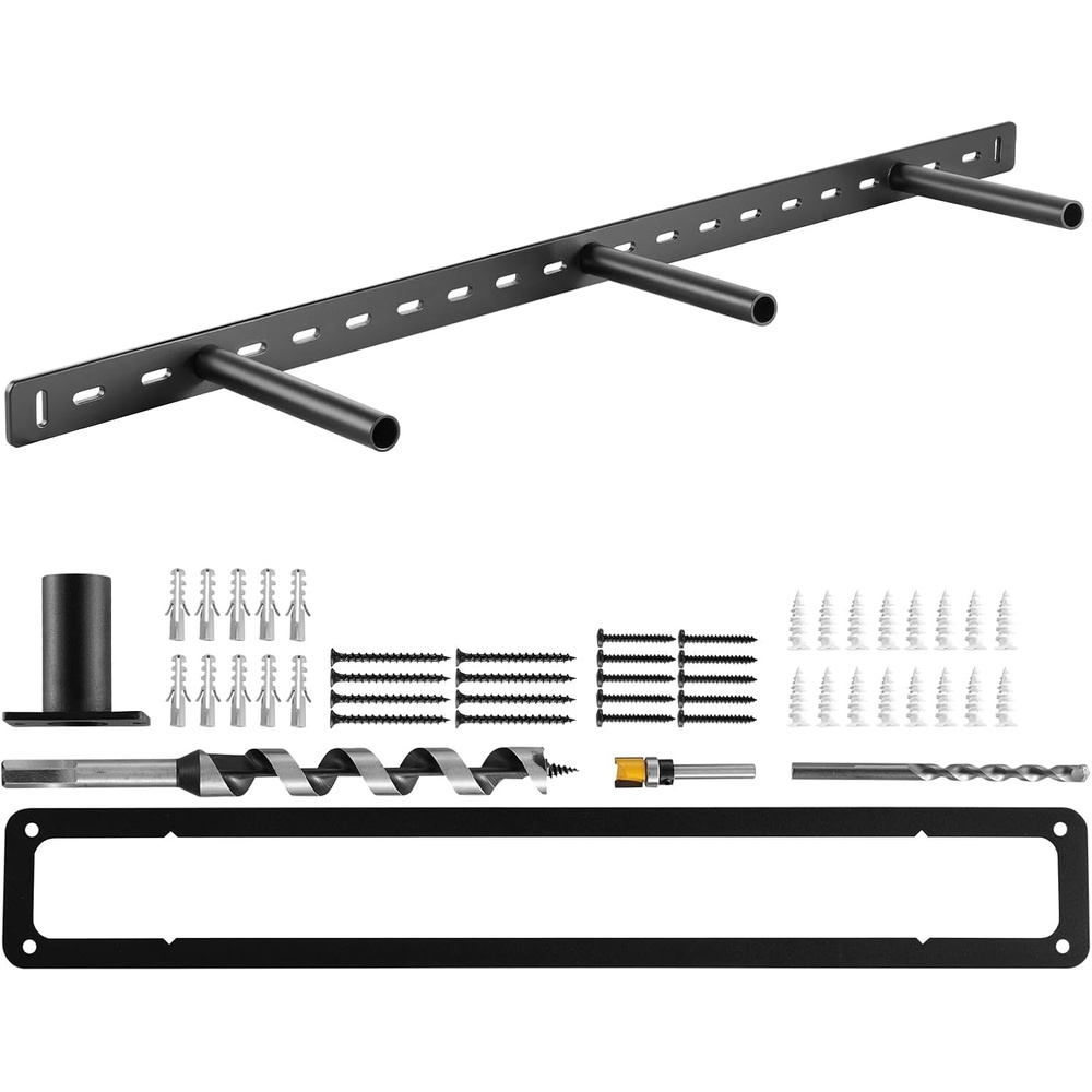 image:imageVEVOR Floating Shelf Bracket 1 Pack 190 lbs86 kg Weight Capacity 34x62x15 inch  8636x1574x381 mm Heavy Duty Hidden Shelf Brackets Support Wall Mounting Invisible Floating Shelves Bracket