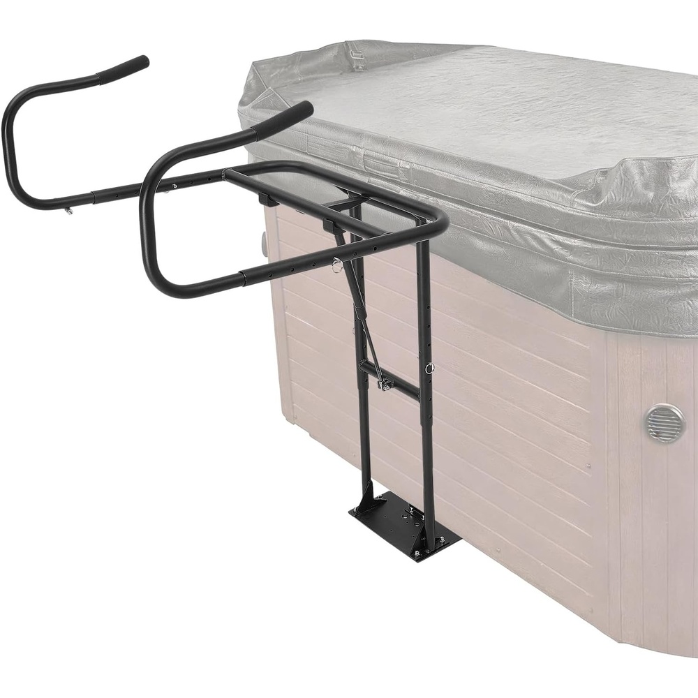 image:imageVEVOR Hot Tub Cover Lift Height 315413 Width 53925 Adjustable Installed at The Bottom on One Side Suitable for Various Sizes of Rectangular Bathtubs Hot Tubs Spa BlackHydraulic  Mounted Underneath on One Side  SCL03