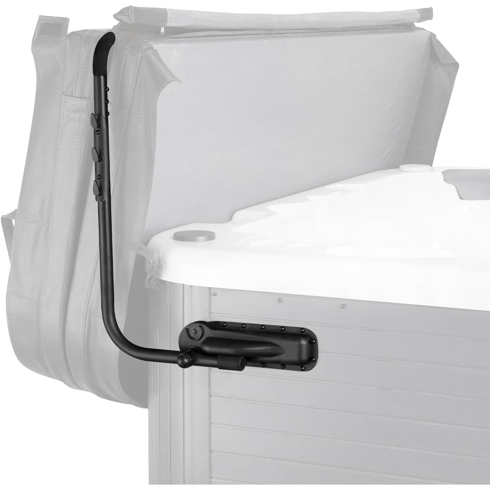 image:imageVEVOR Hot Tub Cover Lift Height 315413 Width 53925 Adjustable Installed at The Bottom on One Side Suitable for Various Sizes of Rectangular Bathtubs Hot Tubs Spa BlackManual  Both Sides at The Top  SCL09A