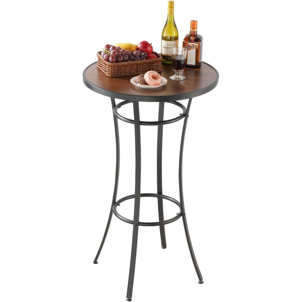 image:imageVEVOR Outdoor Bar Table 394 x 15 in Patio Bar Table Waterproof Top amp Sturdy Metal Frame Rectangle Counter Height Dining Tables Outdoor Furniture for Balcony Yard Hot Tub Poolside IndoorRound
