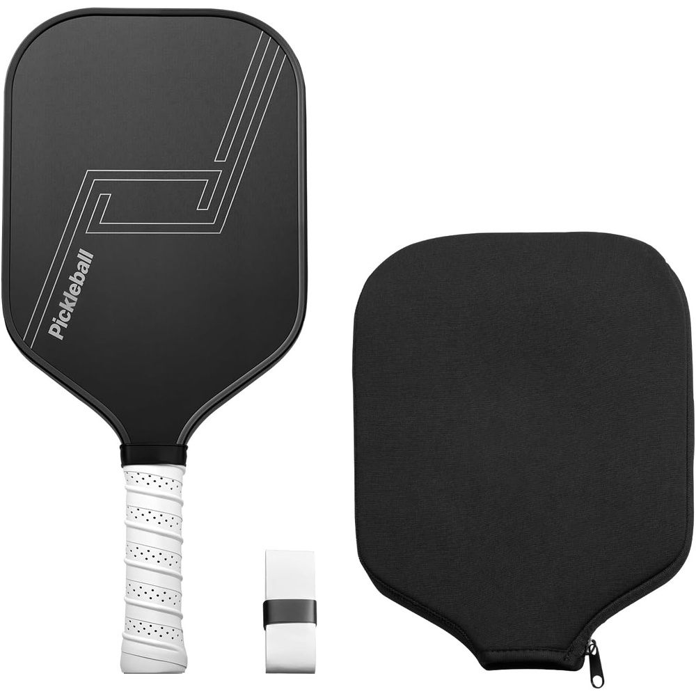 image:imageVEVOR Pickleball Paddle T700 Carbon Fiber Surface amp Honeycomb Core Professional Pickleball Paddle with Increased Power amp Control amp Spin Pro Pickle Ball Racket for Adults Men amp Women Black