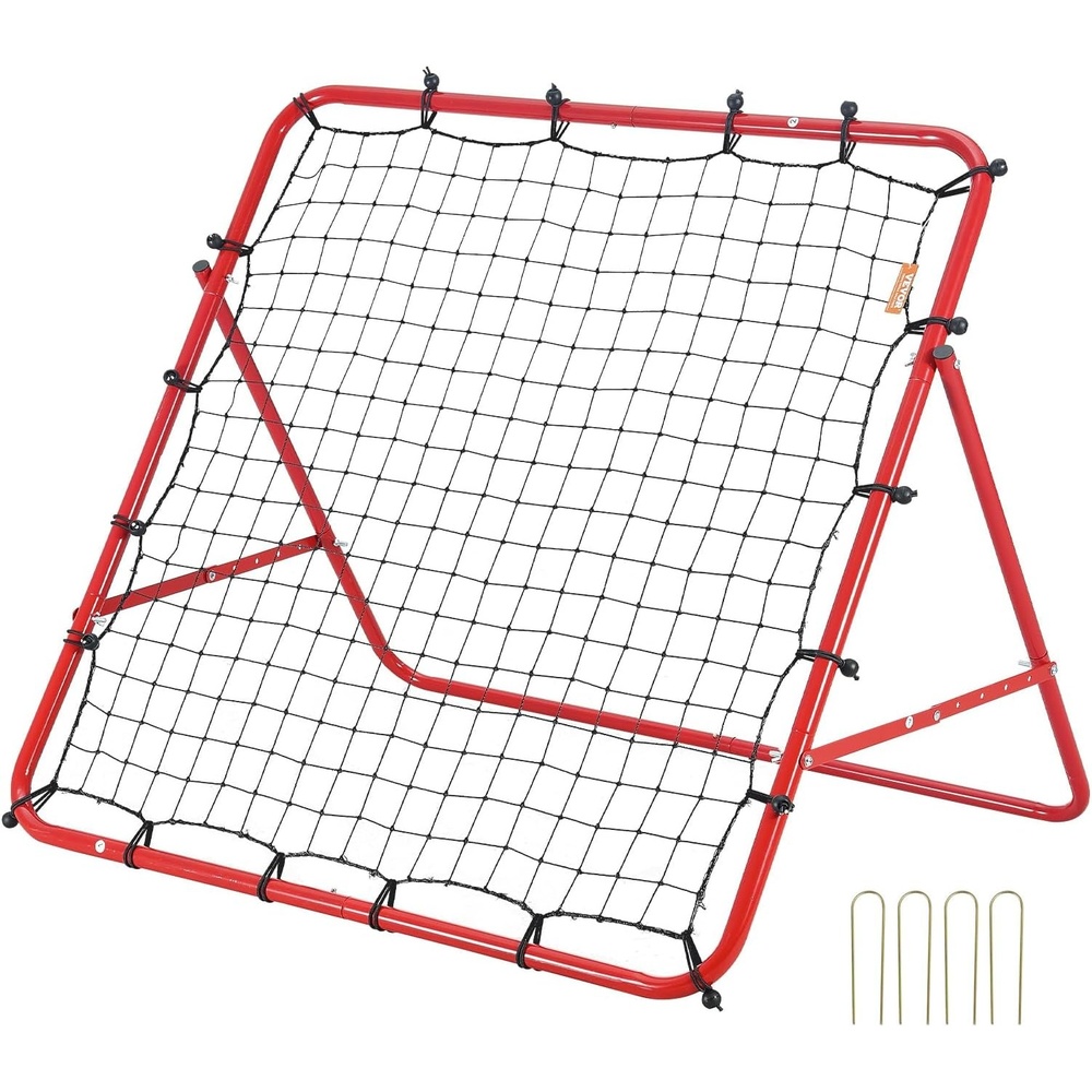 image:imageVEVOR Soccer Rebounder Net QuickSwitch Angle Soccer Goal Rebounder for Control Passing Practice HeavyDuty Iron Frame amp PE Net Easy Setup Ball Training Equipment for TeensampAdults 33x33FT