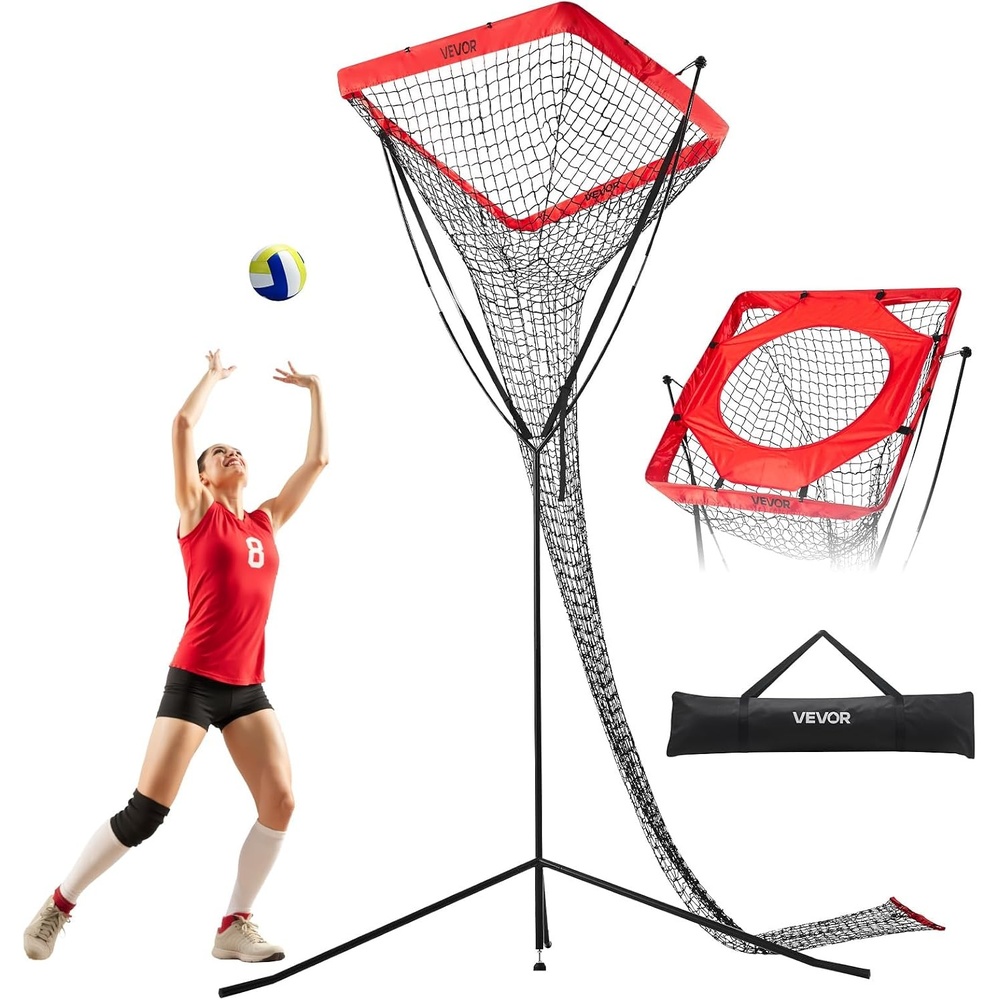 image:imageVEVOR Volleyball Training Net System8  1112  11ftPitching PracticeSpiking Practice14 NetPortable Net Station Easy Setup Indoor Outdoor Target Net for Serving Spiking SettingPitching Practice