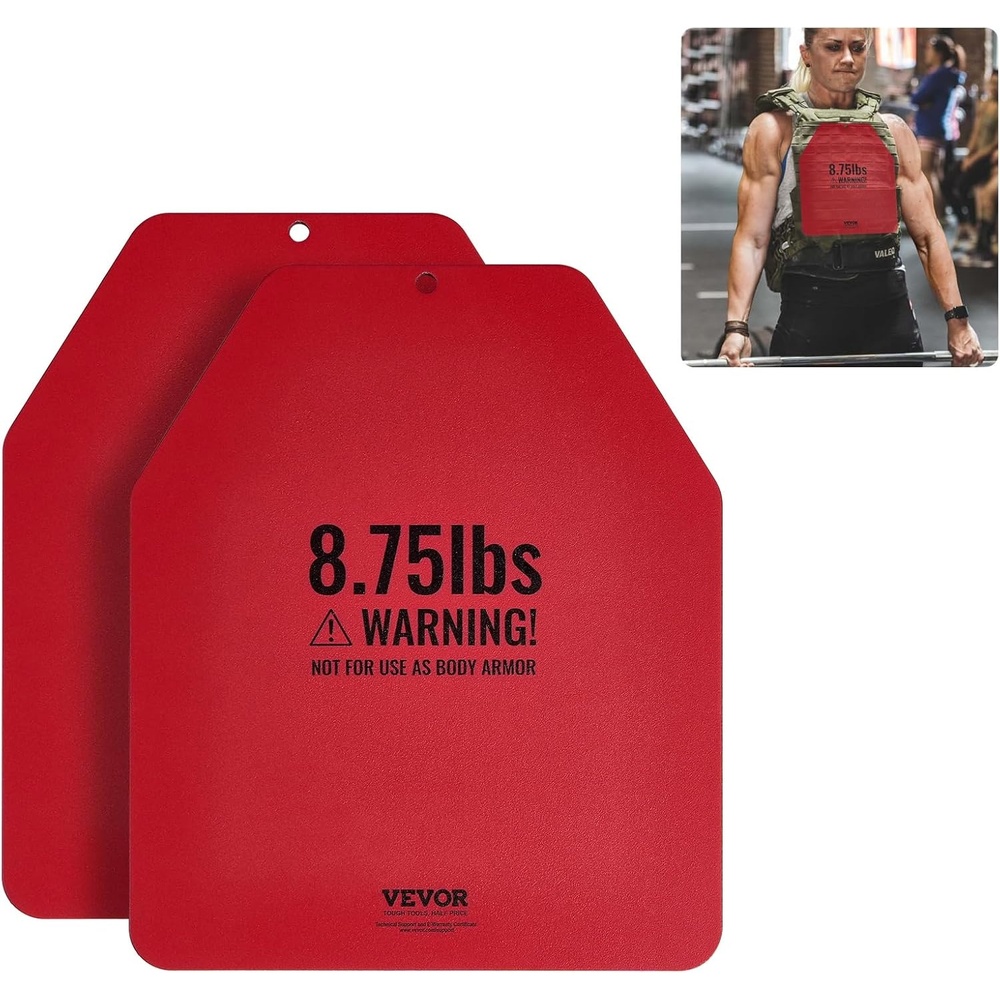 image:imageVEVOR Weight Vest Plates 5758751451975 LB Pairs Premium Steel Weighted plates Additional Weight for Weight Vests for Strength Training Running Fitness Heavy Workouts875LB2 Plates