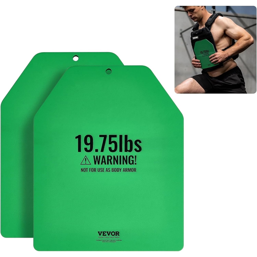 image:imageVEVOR Weight Vest Plates 5758751451975 LB Pairs Premium Steel Weighted plates Additional Weight for Weight Vests for Strength Training Running Fitness Heavy Workouts1975LB2 Plates