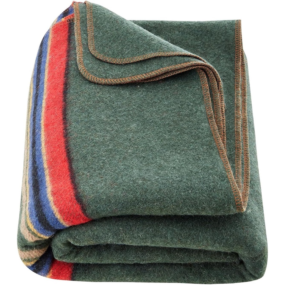 image:imageVEVOR Wool Camping Blanket Large Warm Stadium Blanket Flame Retardant Great for Outdoors Picnics Hiking Sports Events Travel Car amp Bushcraft Survival Kits 64 x 88 Light Grey Wool BlanketsTexture Multicolor