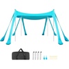 Light Blue-10*10 FT (4 Pole+8 Sandbags)