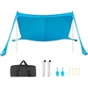 Blue-11*11 FT (2 Pole+4 Sandbags)