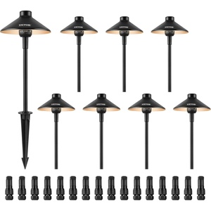 VEVOR 12 Pack Low Voltage Landscape Path Lights, 3W 210LM 12V-24VAC/DC Outdoor LED Pathway Lighting, 3000K Warm White Walkway Lights with Quick Connectors, IP66 Waterproof for Yard Garden Sidewalk(Outdoor-Walkway Lights)