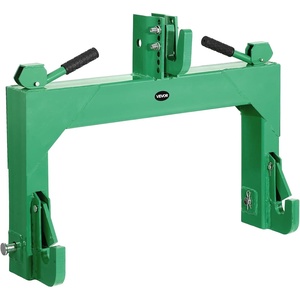 VEVOR 3-Point Quick Hitch, 4000 Lbs Lift Capacity, 3-Pt Trailer Hitch with 5 Level Adjustable Bolt, Adaptation to Category 1 & 2 Tractor, Heavy Duty 3 Point Attachments, Green