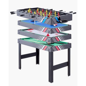 VEVOR 3-in-1/4-in-1 Combo Game Table Set, 48″/54″ Air Hockey, Ping Pong & Foosball Combo, with Pucks & Pushers, Multi Combination Table for Family Game Room or Office(4-in-1)