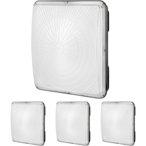VEVOR 4 Pack LED Canopy Lights, 150W, 16500LM 5000K Daylight Commercial Industrial Outdoor Canopy Lights, 12.4″x12.4″ Surface Mount Ceiling Lighting for Gas Station Warehouse Garage Street Shop, IP65(150W 4 Pack)