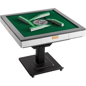 VEVOR Automatic Mahjong Table with Wheels, 2 Sets of 42 mm Tiles (152 Pcs), Roller Coaster Style Mahjong-Table, Foldable and Automatic Shuffler, for Home, Outdoor Leisure & Gifts for Mahjong Players(42MM((152 Pcs))
