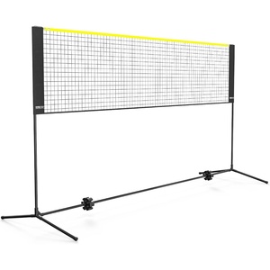 VEVOR Badminton Net, Height Adjustable Volleyball Net, Wide Foldable Pickleball Net, Portable Easy Setup Tennis Net Set with Poles, Stand and Carry Bag, for Kids Backyard Game Indoor Outdoor Use(10ft)