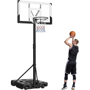 VEVOR Basketball Hoop, 28 32 44 48 54 Inchs PC Backboard, Height Adjustable, Basketball Portable Hoop & Goal, Regulation Basketball Hoop Outdoor, Teens, Adults, Basketball Court, Schools, Parks(Basic Adjustable to 10ft  48 inch Backboard)