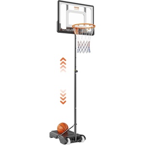 VEVOR Basketball Hoop, 28 32 44 48 54 Inchs PC Backboard, Height Adjustable, Basketball Portable Hoop & Goal, Regulation Basketball Hoop Outdoor, Teens, Adults, Basketball Court, Schools, Parks(Adjustable 5-7ft  32 inch Backboard)