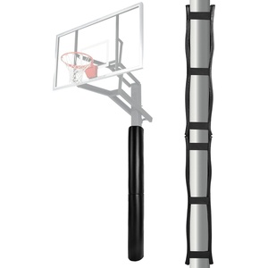 VEVOR Basketball Pole Pad, 71 inch Tall and 1.2 inch Thick Heavy Duty Wrap Around Pole Padding, Fits 2-6.3 Round & 4.5×4.5 inch Square Pole, All-Weather Waterproof Protective Pad for Basement Garage(Black)