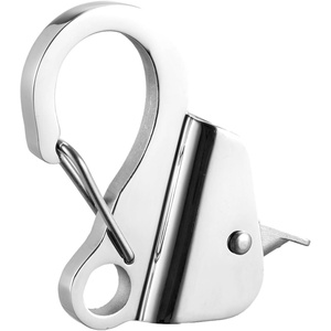 VEVOR Boat Anchor Hook, 304 Stainless Steel Slide Anchor, Knotless Anchor System with Quick Release, Boat Anchor Hook Clips for 3/8″ – 5/8″ Boat Anchor Rope, Easy to Use, Holds 3700 LBS