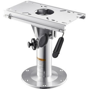 VEVOR Boat Seat Pedestal, Forward & Backward Sliding Adjustment, Aluminum Alloy Boat Chair Base with Slide, 5-inch Sliding Travel, Waterproof & Rust-Resistant, Fit 2-7/8 Inch Diameter Pedestal Post(Pedestal and Slide)