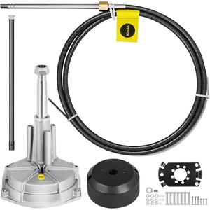 VEVOR Boat Steering System, Outboard Steering Kit with Boat Steering Control Cable(14′ Steering Cable)