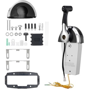 VEVOR Boat Throttle Control, 8M0059686 Top-Mounted Outboard Remote Control Box for Mercury PT 2-Stroke, Marine Throttle Control Gear Box with Power Trim Switch(8M0059686 Top Mercury)