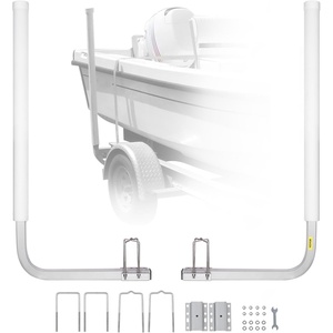 VEVOR Boat Trailer Guide, 16.7″- 60″ Adjustable Design Trailer Guide Poles, 2PCS Trailer Guide-Ons for Ski Boat, Fishing Boat or Sailboat Trailer(40″)